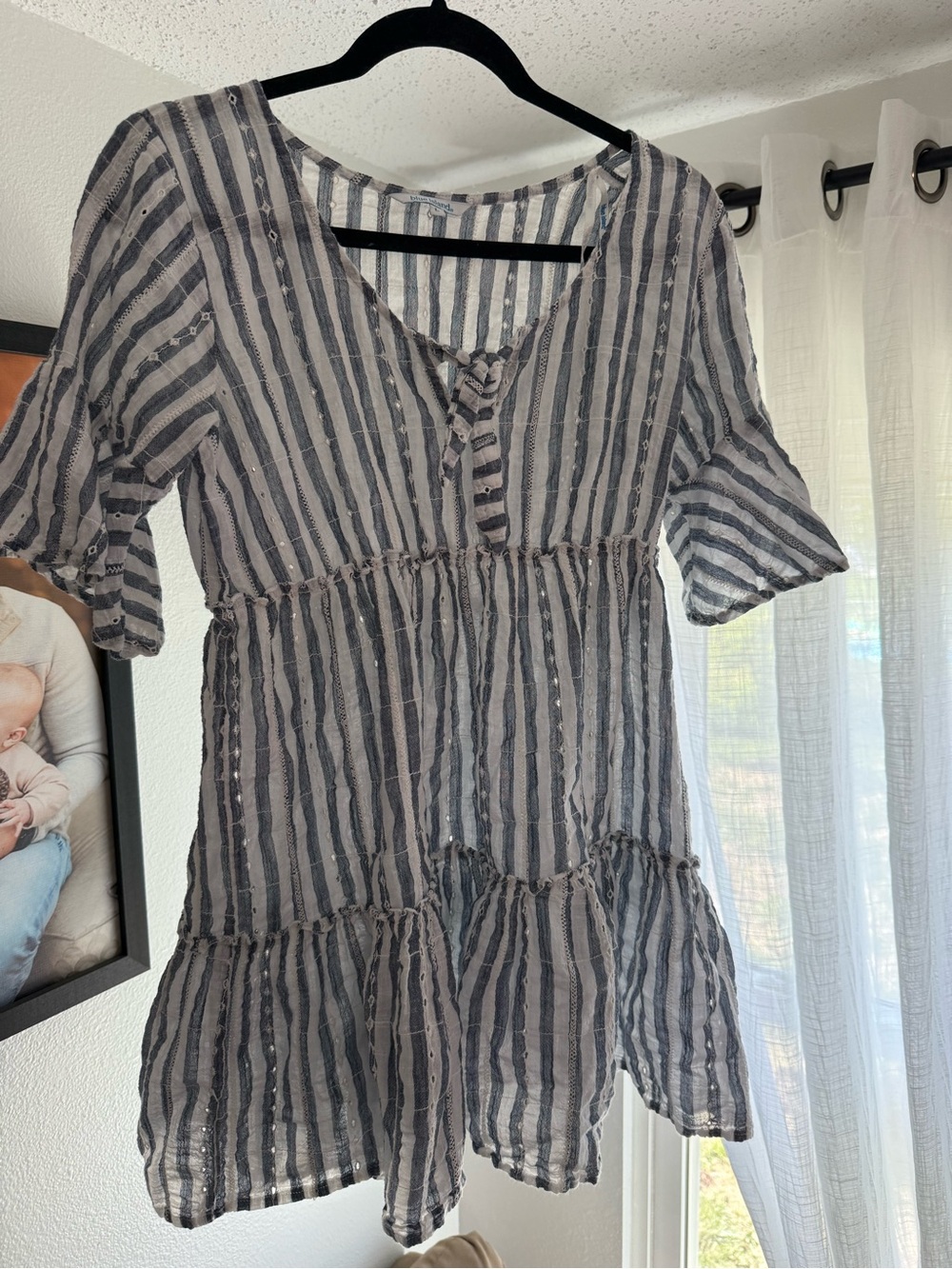 Blue Island striped dress